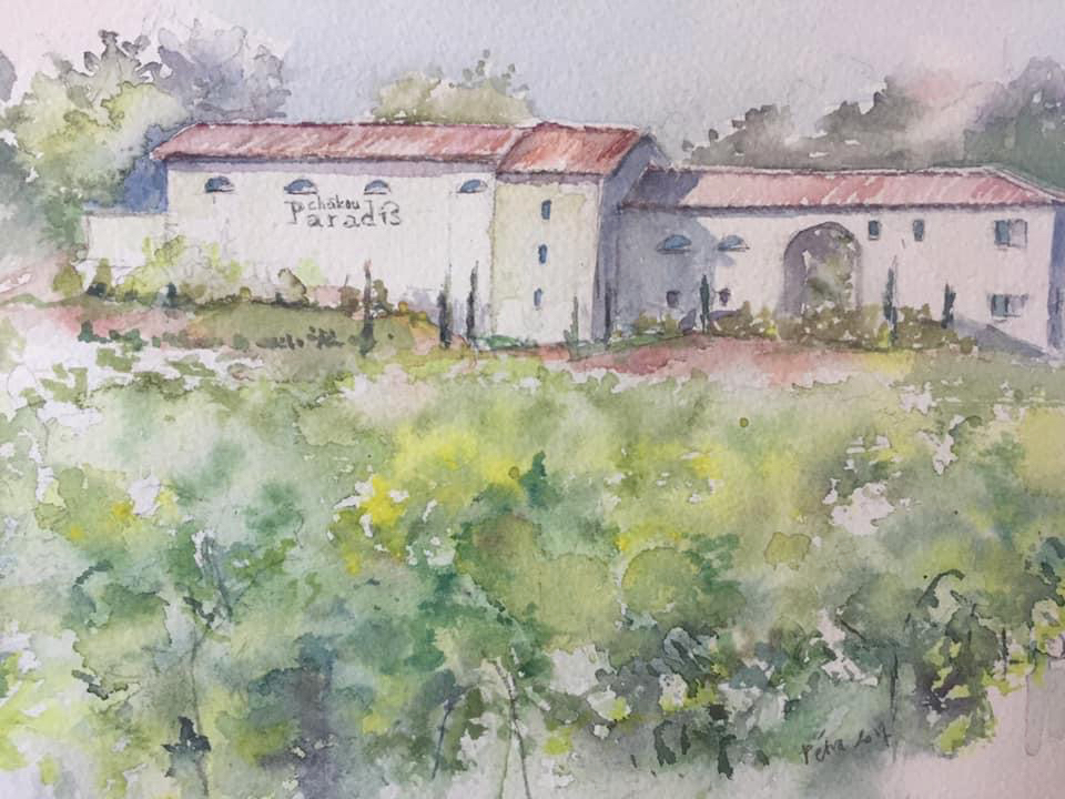 Vue de Château Paradis par Pétra Wauters